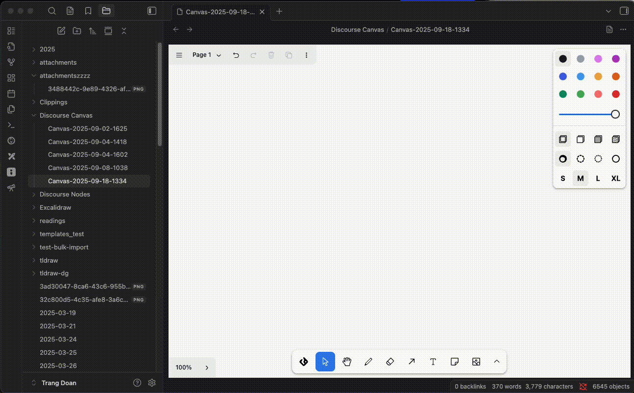 Create discourse node