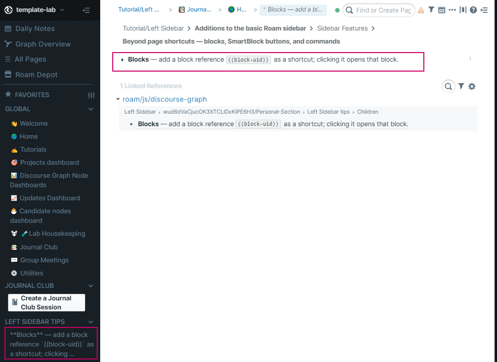 sidebar block