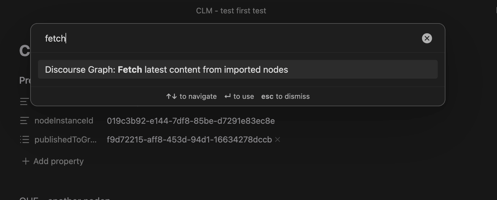 Refreshing imported nodes